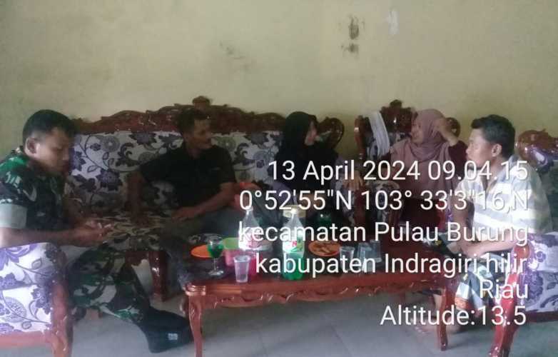 H+4,Sertu Siswanto Perkuat Silaturahmi dengan Warga Binaan