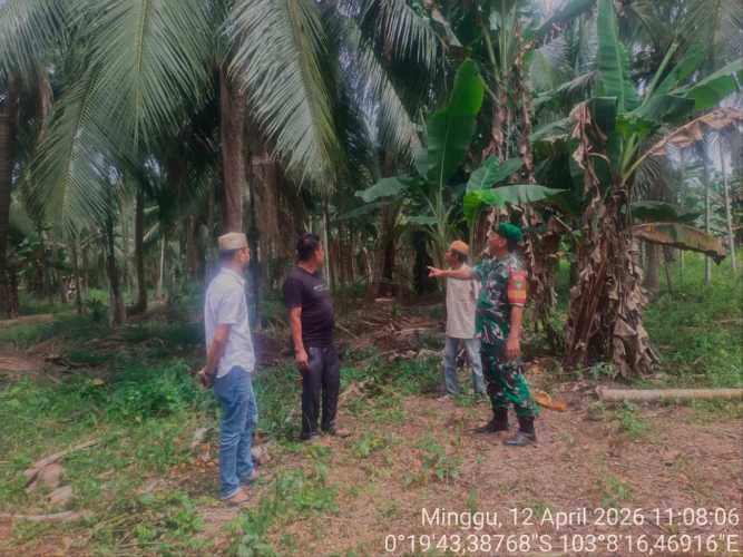 Patroli Terpadu Tapal Batas, Babinsa Batang Tuaka Waspadai Konflik Lahan