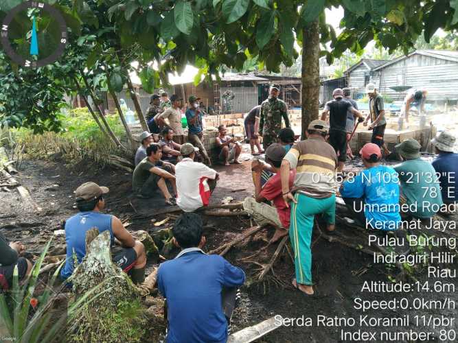 Serda Ratno Bantu Warga Bangun Rumah Layak Huni