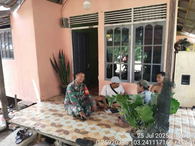 Babinsa Koramil 12/Batang Tuaka Galakkan 