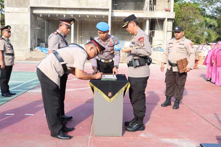 Pejabat Polres Inhil Mutasi Kabag, Kasat dan Kapolsek Jajaran,Berikut Daftar Namanya