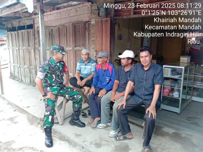 Menjelang Ramadhan, Babinsa Desa Bakau Aceh Intens Lakukan Komsos dengan Warga Binaan