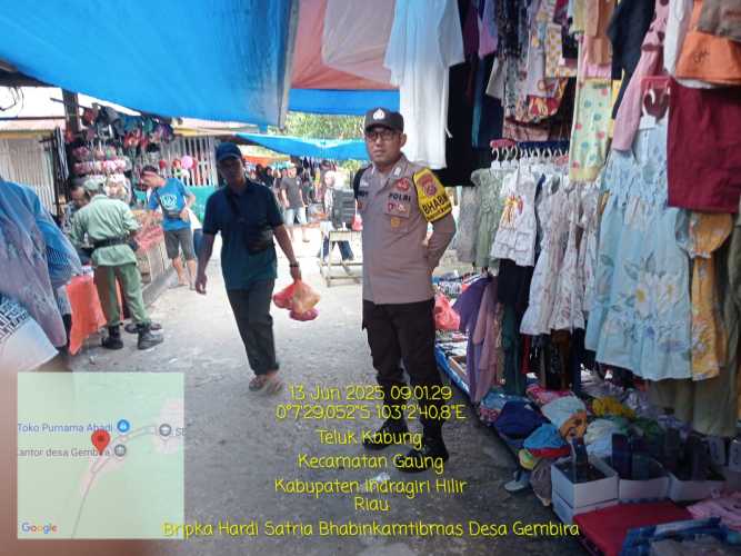 Bhabinkamtibmas Gembira Gelar Sambang di Pasar Minggu