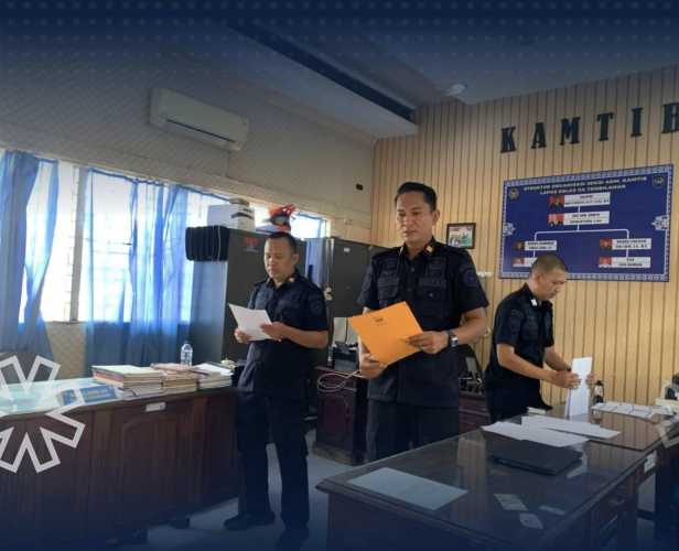 Tingkatkan Kepatuhan, Kamtib Lapas Tembilahan Berikan Sosialisasi Tata Tertib Kamar Hunian
