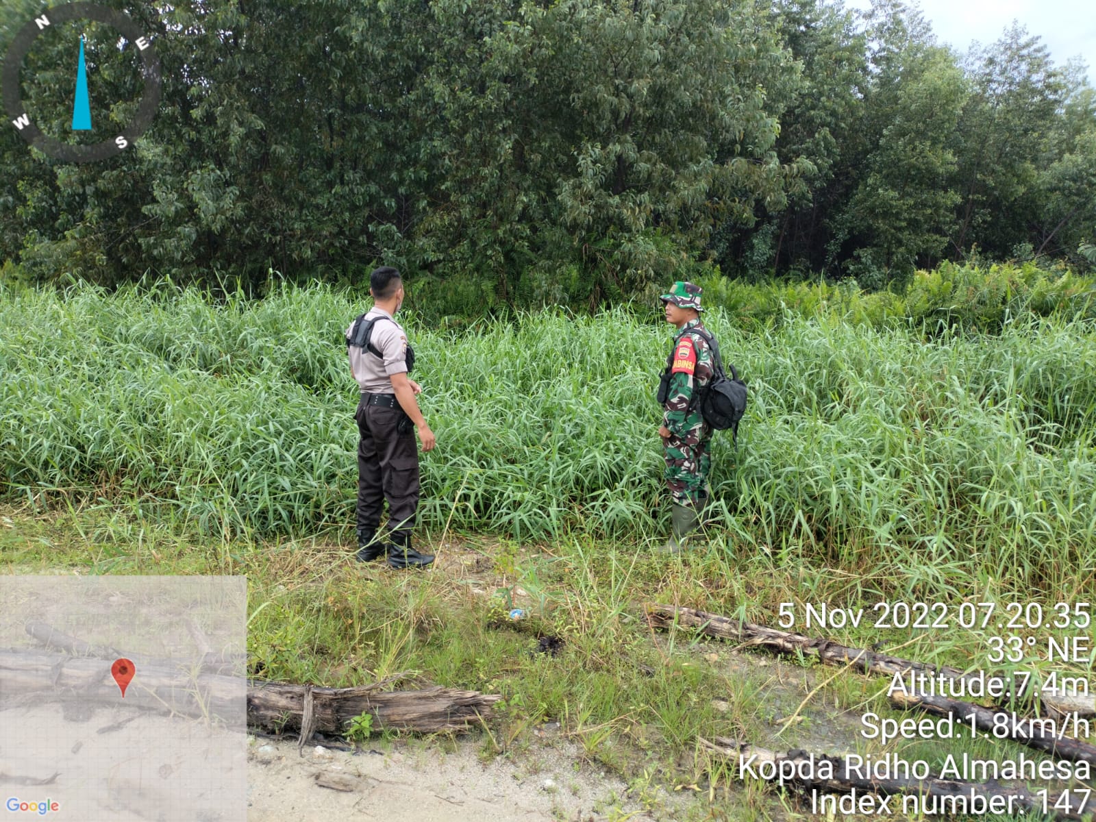 Kopda Ridho Almahesa Memeriksa Lahan Konsesi