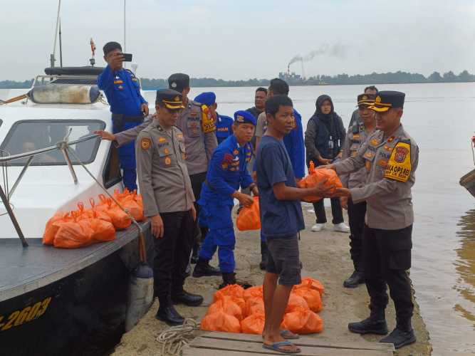 Ini Cara Polres Inhil Pantau Situasi Kamtibmas di Pesisir