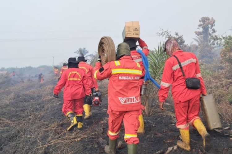 Kabar Duka, Personel Manggala Agni Meninggal Usai Tugas Pemadaman Karhutla di Bengkalis