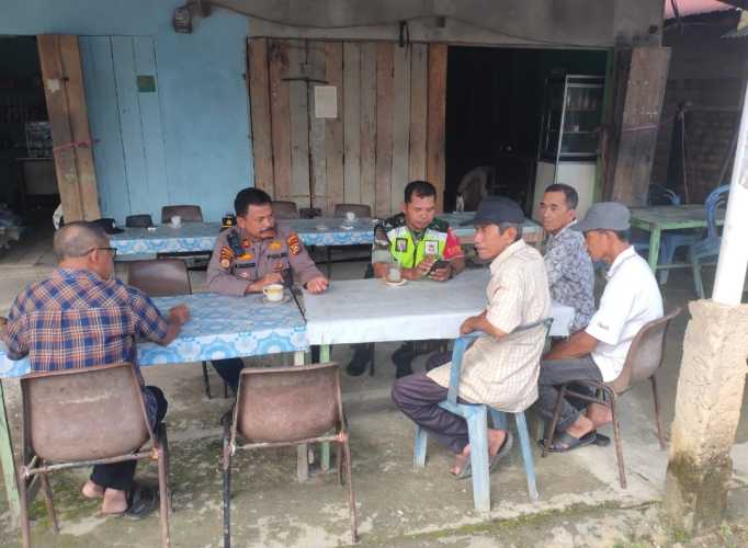 Kapolsek Keritang Berdialog dengan Tokoh Masyarakat Jalankan  Cooling System