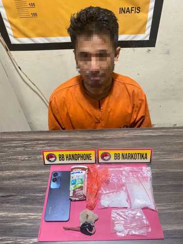 Polres Inhil Tangkap Pengedar Shabu dengan Barang Bukti 81,36 Gram di Tembilahan Hulu