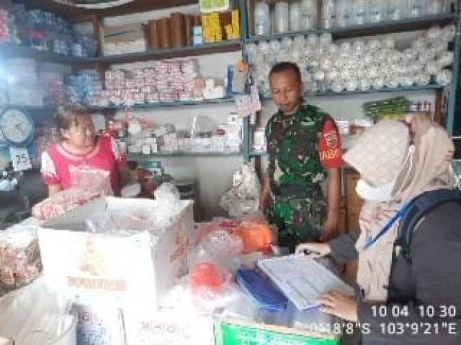 Babinsa Kota Pantau Ketat Harga Harga Bahan Pokok