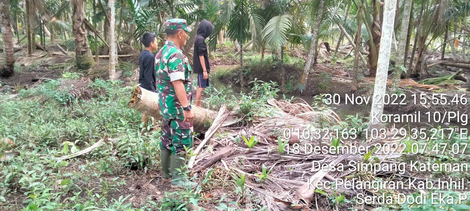 Serda Dodi Eka Putra Sosialisasi Patroli Karhutlah