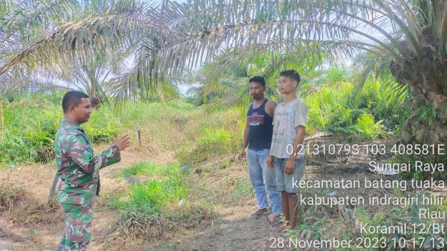 Serka Hepi Martison Ubah Mainset Warganya dalam Pengelolaan Lahan