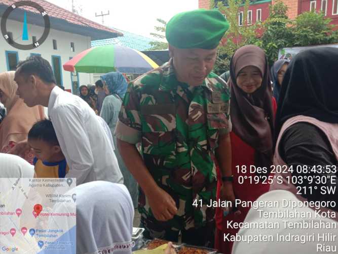 Babinsa Koramil 01/Tembilahan Jalinkan Silaturahmi dengan Majelis Guru SDN 004 Tembilahan