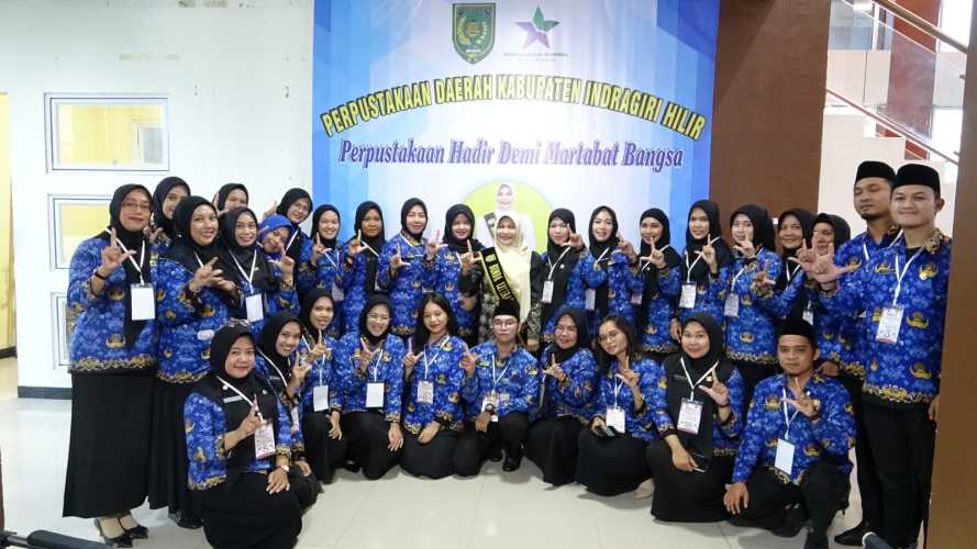 Semarakkan HUT RI Ke -80,Perwakilan Organisasi Perangkat Daerah Se Inhil Ikuti Perlombaan Pembacaan Teks UUD 1945