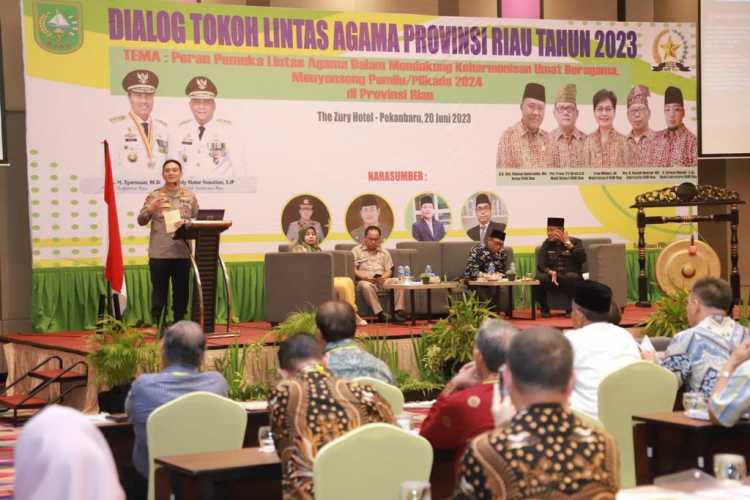 Jadi Keynote speaker Dialog Antar Lintas Agama, Ini Pesan Kapolda Riau