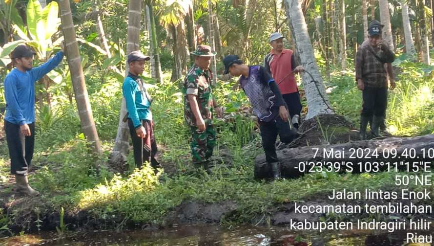 Sertu M.Yasin Jaga Situasi Wilayah Binaan Bebas Karhutlah