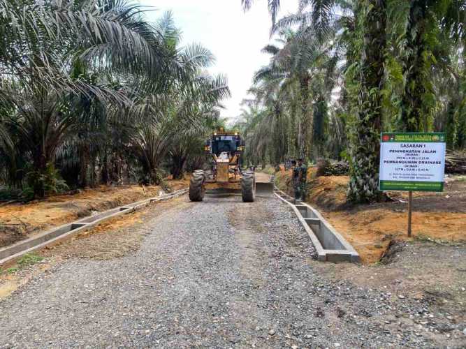 Sukses Bangun Desa, Progres Fisik dan Nonfisik TMMD 128 di Bengkalis Rampung