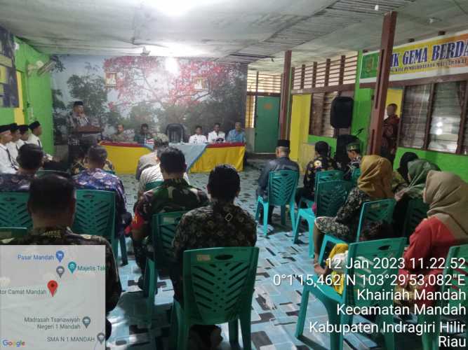 Danramil Menghadiri Acara Pelantikan Perangkat Desa