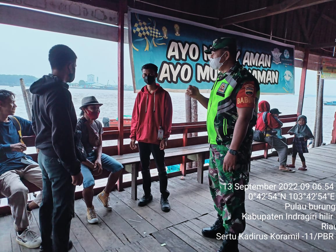 Sertu Kadirus Babinsa Koramil 11/Pulau Burung Kodim 0314/Inhil Melibatkan Warga dalam Sosialisasi