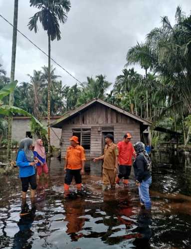 Banjir Rendam 450 KK di Desa Bagan Jaya, Pemda Siapkan Bantuan dan Pengungsian