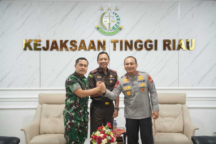 Jaksa, Polisi dan TNI di Riau Bersatu dalam Penegakan Hukum yang Berintegritas