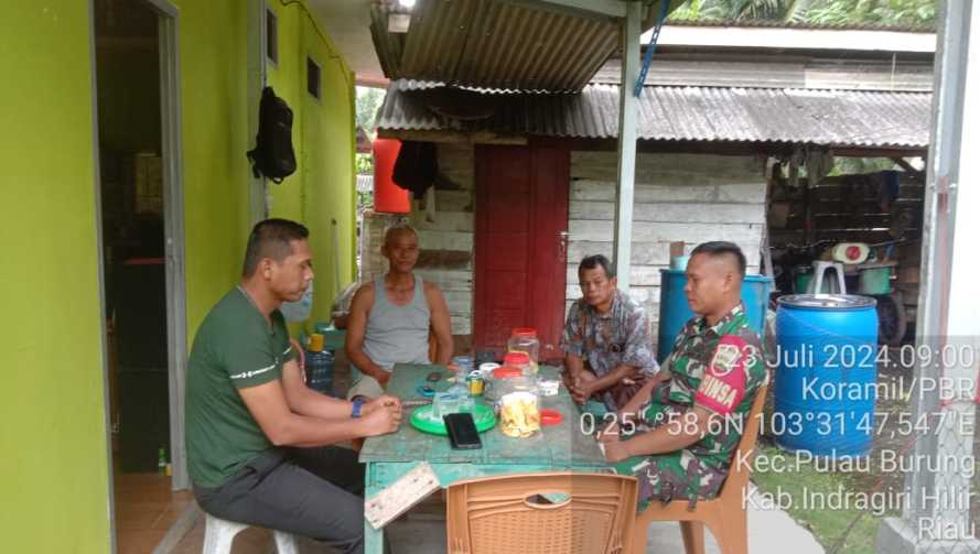 Babinsa Keramat Jaya Ciptakan suatu wilayah yang bersih tentram,aman dan damai.