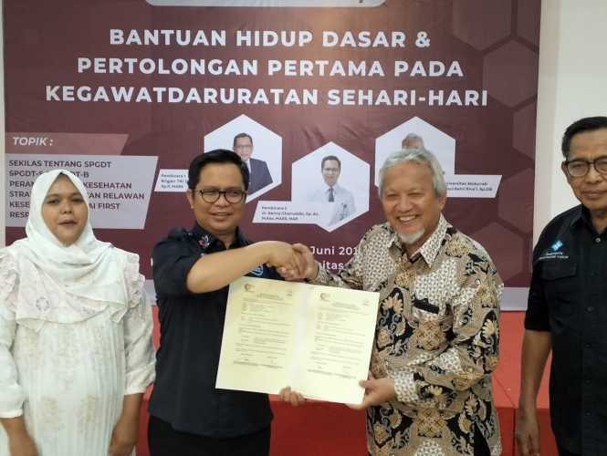 FK Universitas Abdurrab dan KREKI Riau Kerjasama Tri Dharma Perguruan Tinggi dan Kegawatdaruratan