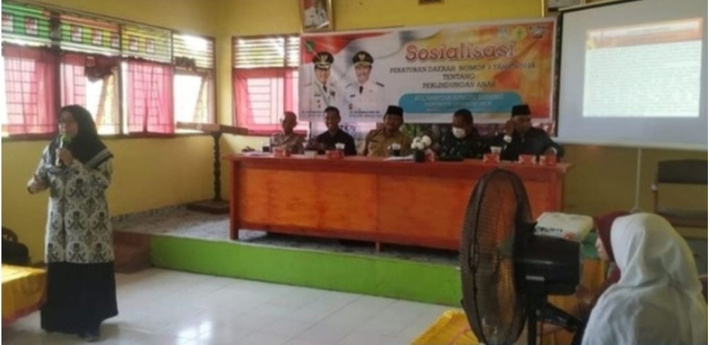 Tingkatkan Kesadaran Masyarakat, DP2KBP3A Inhil Sosialisasi Hukum Keluarga di Sungai Batang