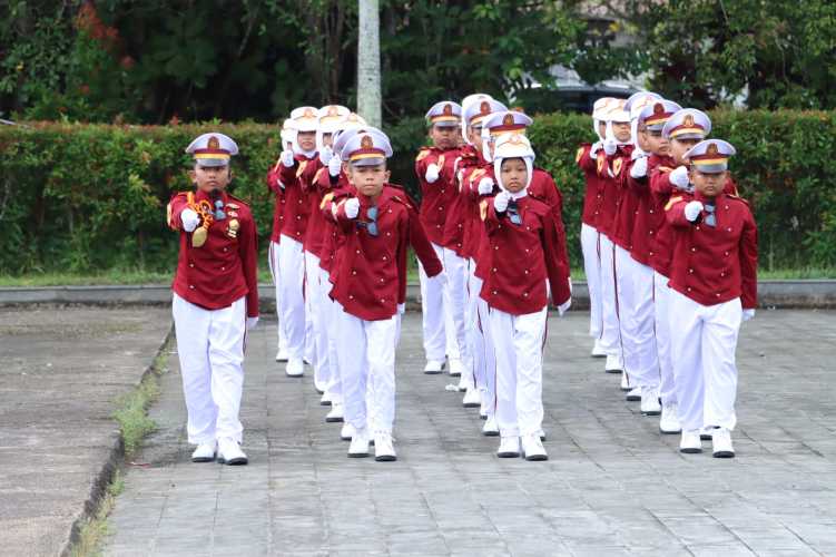 Pocil Unjuk Kebolehan di Depan Forkopimda Inhil Usai Upacara Bhayangkara ke 77