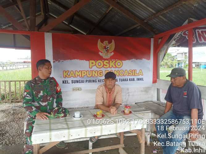 Himbauan Kamtibmas dan Kebersihan  Rutin Babinsa