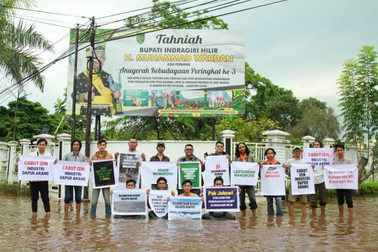 Ancam Mitigasi Perubahan Iklim, Aktivis Tolak Industri Perusak Lingkungan di Indragiri Hilir