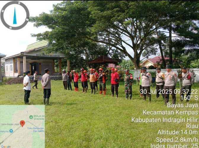Apel Satgas Pemadaman Api di Kecamatan Kempas,Desa Bayas Jaya Siap Siaga