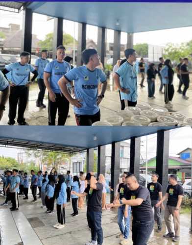 KSOP Kelas IV Tembilahan dan Bank BSI Gelar Senam Pagi Bersama untuk Tingkatkan Kebugaran dan Silaturahmi