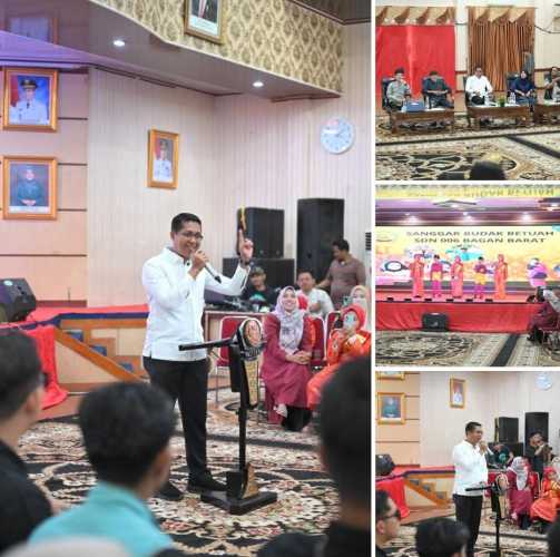 Halal Bihalal Insan Seni Rokan Hilir di Gedung Misran Rais, Meriahkan Malam Penuh Keakraban