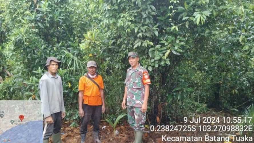 Sertu Januar Effendi Tegaskan Larang Pembukaan Lahan Dengan di Bakar