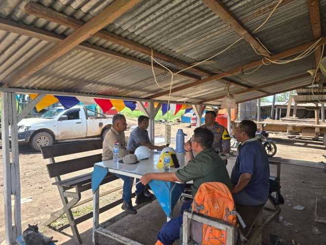 Bhabinkamtibmas Polsek Pelangiran melaksanakan kegiatan Promoter Cipta Kondisi Pemeliharaan Keamanan dan Ketertiban Masyarakat