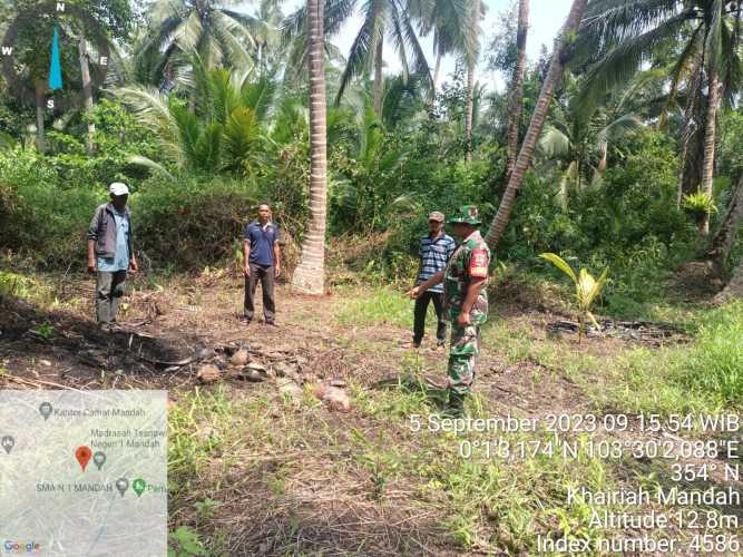 Babinsa Minta Dukungan Warga dalam Penanganan Karhutlah