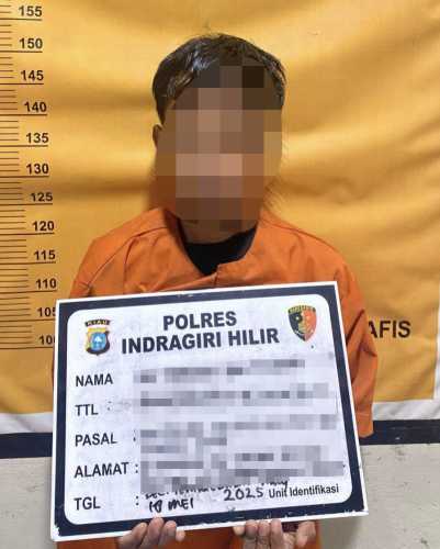Polisi Tangkap Pengedar Narkoba di Jalan Gerilya Tembilahan Hulu