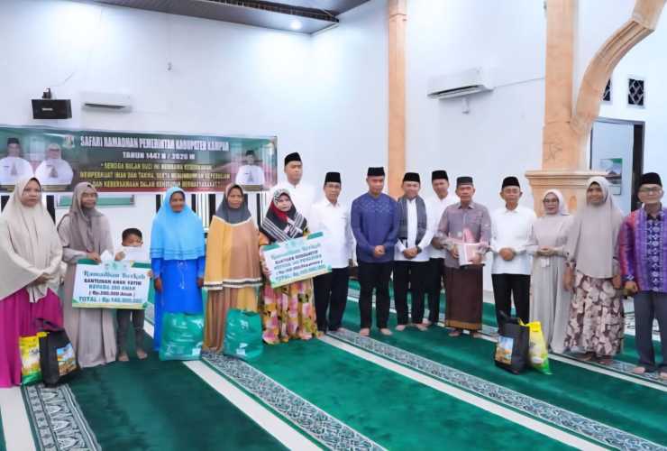 Bupati Kampar Tekankan Pentingnya Pengelolaan Zakat Pada Safari Ramadhan