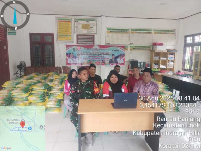 Pemerintah Desa Rantau Panjang Ikuti Gerakan Pangan Murah Nasional Secara Daring