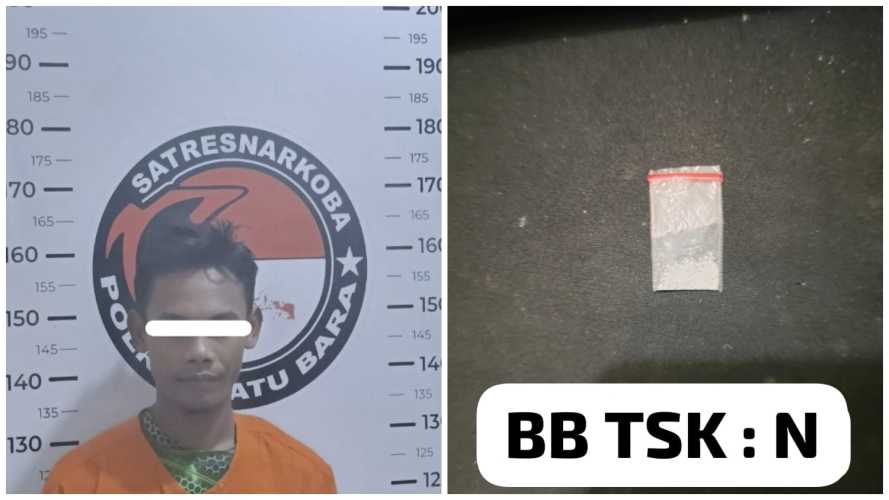 Satresnarkoba Polres Batu Bara Ungkap Kasus Narkotika Jenis Shabu di Desa Lalang