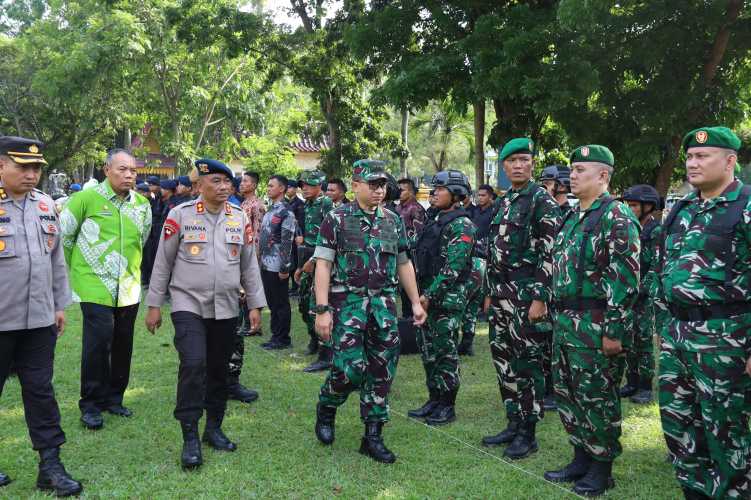 Kodam XIX Tuanku Tambusai Pastikan Kesiapan Pengamanan VVIP, Gelar Apel Pasukan Sambut Kunjungan Kerja Wakil Presiden RI di Riau
