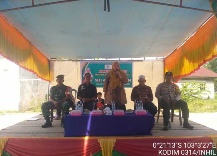 Babinsa Serka Masri Hadiri Reses Anggota DPRD Riau di Desa Sialang Panjang