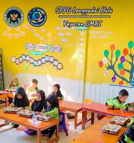 SPPG Lenggadai Hulu Dorong Pemenuhan Gizi Anak Lewat Program Makanan Bergizi di Rokan Hilir