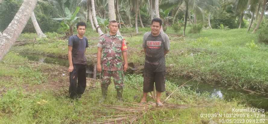 Babinsa Lakukan Patroli Sosiologi Karhutlah