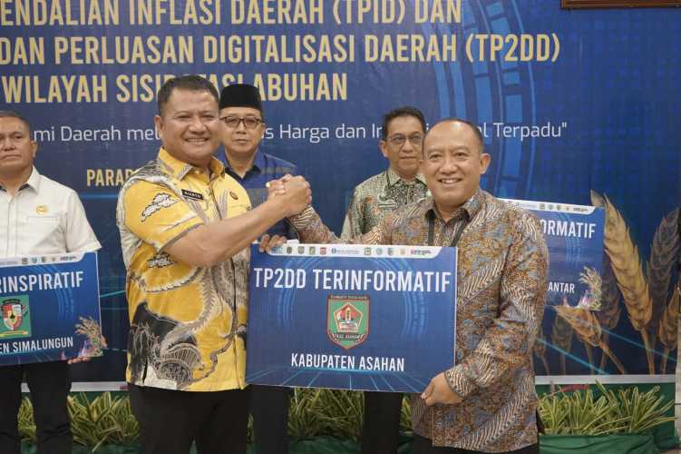 Wakil Bupati Asahan hadiri High Level Meeting Tim Pengendalian Inflasi Daerah (TPID) dan Tim Percepatan dan Perluasan Digitalisasi Daerah (TP2DD)
