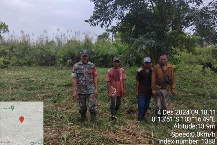 Sertu Januar Effendi Efektifkan Patroli Karhutlah Cari Potensi Titik Api