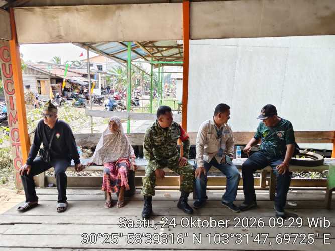 Babinsa Pulau Burung Perkuat Jaring Teritorial dengan Stakeholder Kecamatan