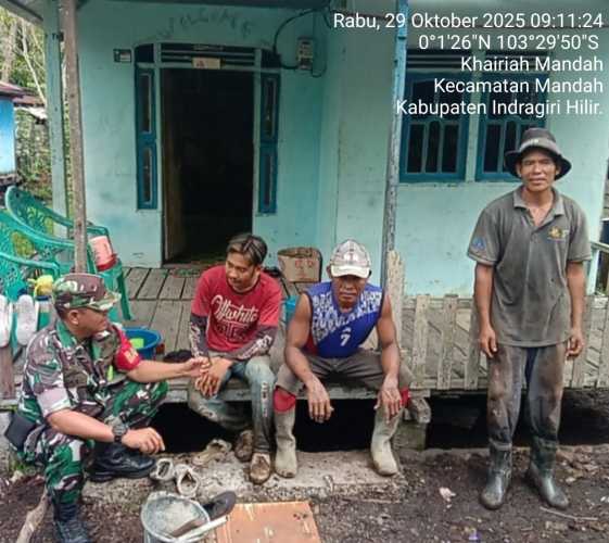 Babinsa Koramil 08/Mandah Laksanakan Giat Komduk Terpadu Bersama Warga Binaan