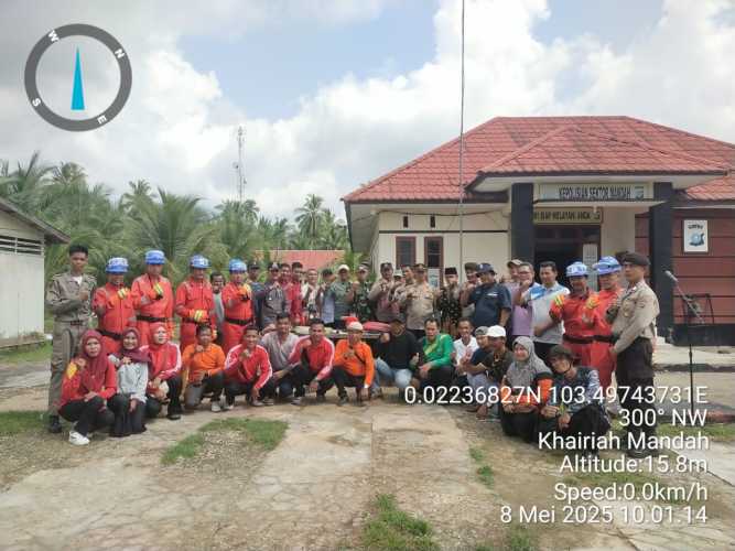 Polsek Mandah Gelar Apel Bersama Siaga Karhutla, Kapolsek Tekankan Pentingnya Kesiapsiagaan